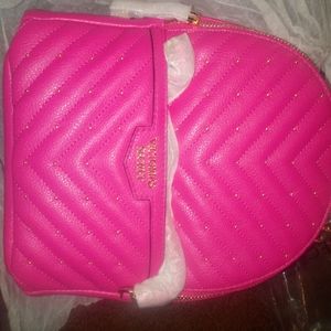 Vs pink backpack purse (SET)